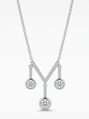 Harry Potter Quidditch Goal Post Necklace, 925 Sterling Silver Golden Snitch